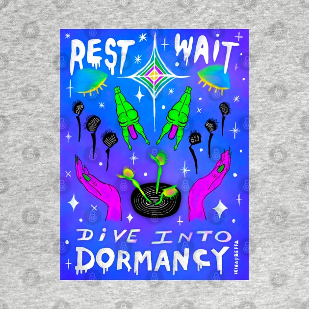 Rest. Wait. Dive into Dormancy (The Steve Card) by Irina's Family Art Circle 